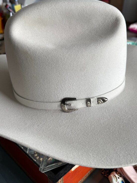 Bailey Texas 5X Beaver Cowboy Hat Size 6 3/4 Silver Buckle 5923 main image 10